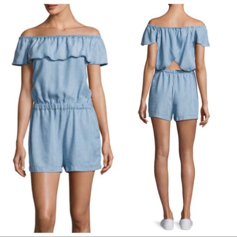 Anthropologie Splendid Chambray Romper